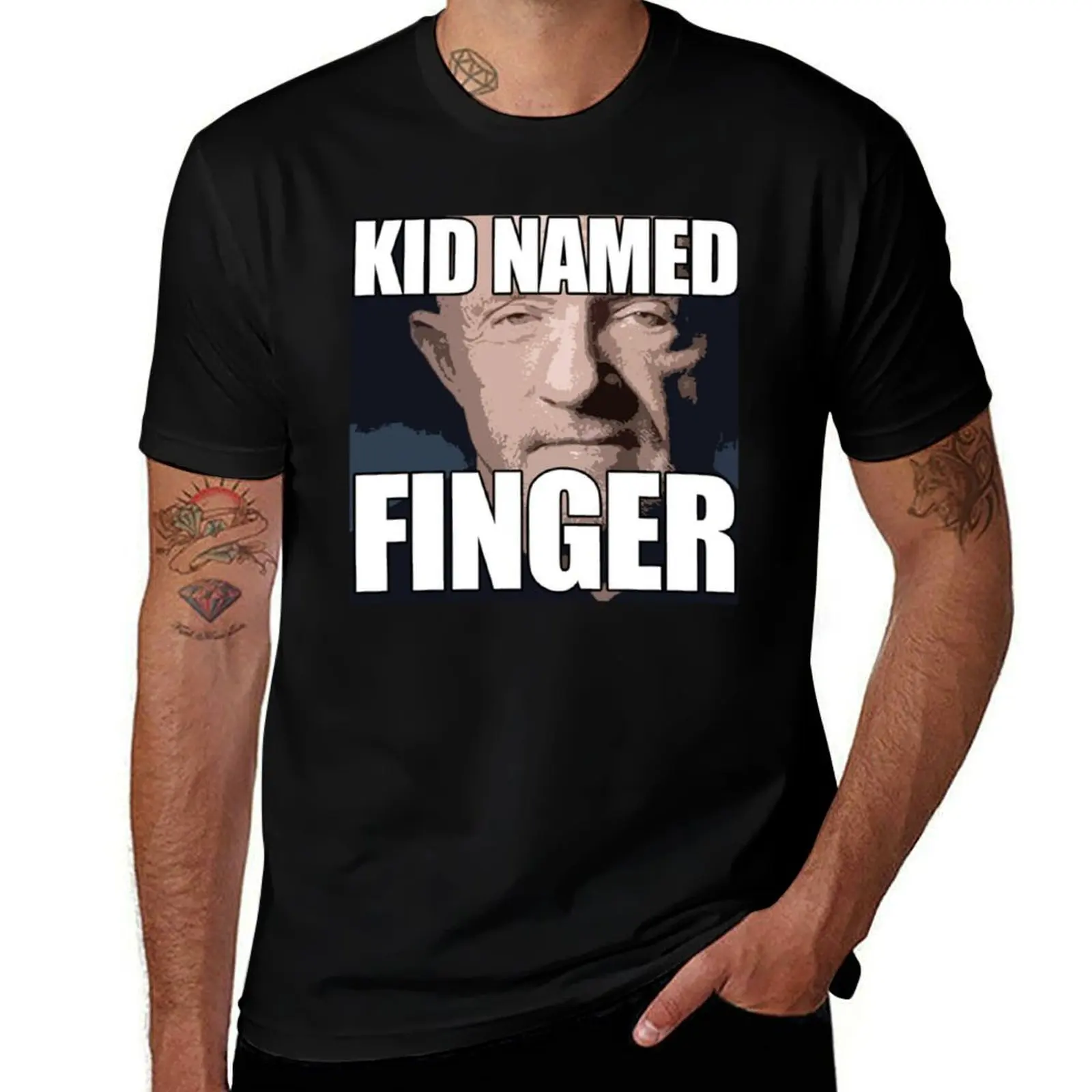 

Kid Named Finger T-Shirt black cotton t-shirt plain for man package t shirts with prints T-Shirt