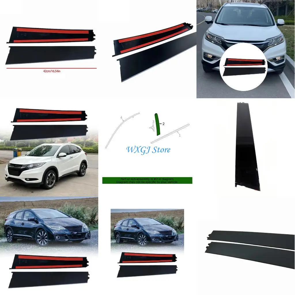

37JE Decorative Strips Automotive Accessories Easy Installation Center Pillar Trim Strips for 2020-2023 10th Generation