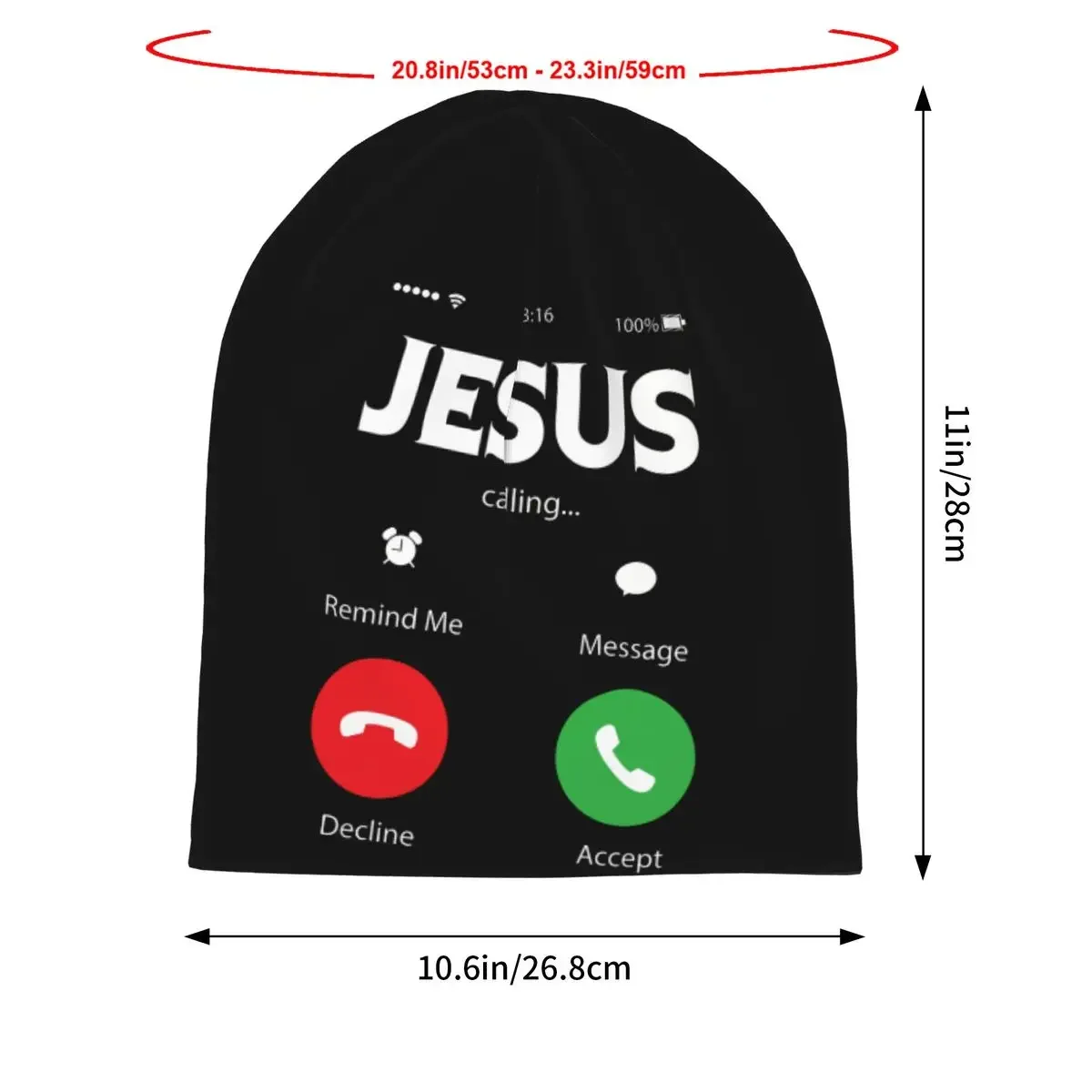 Jesus Is Calling Beanies Caps Hat Fashion Bonnet Hats Men