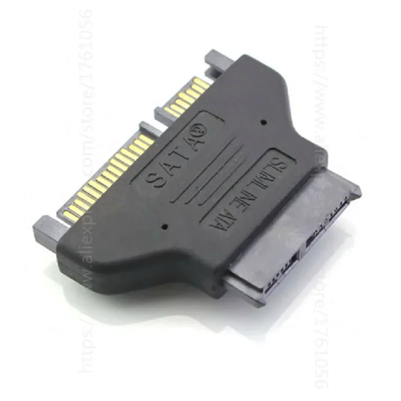 SATA 7+15 22pin Male To Mini Slim SATA 7+6 Pin 13 Pin Female Converter Adapter