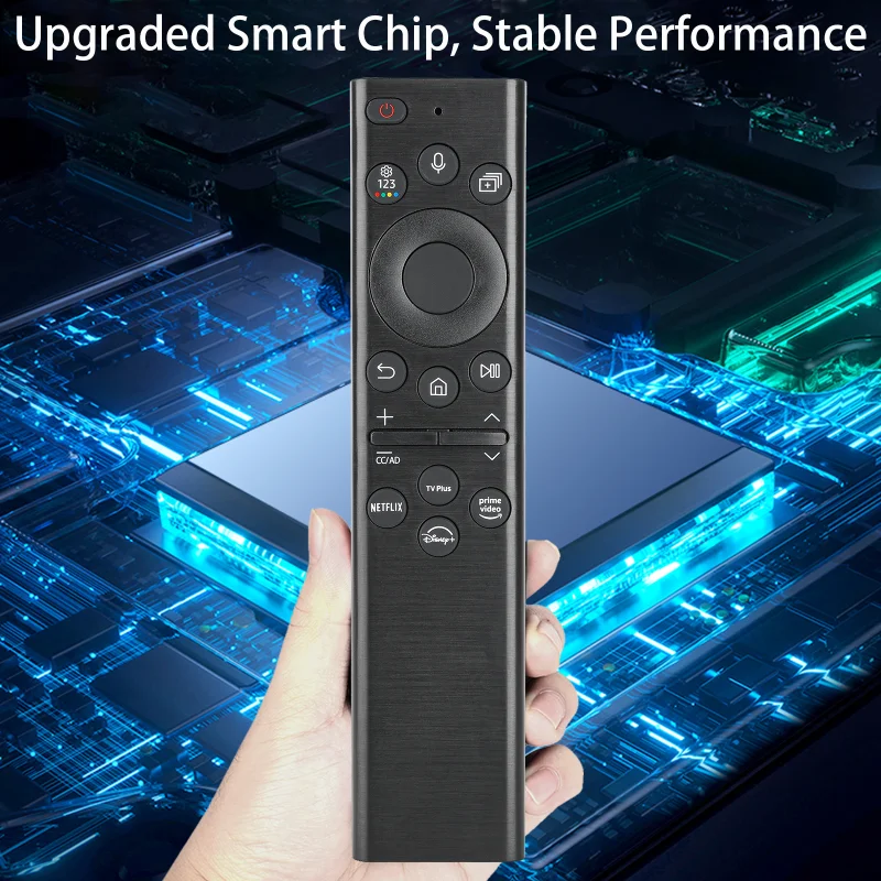 BN59-01385A لاستبدال جهاز التحكم عن بعد الصوتي الشمسي Samsung مع أزرار NETFLIX PrimeVideo، لتلفزيون Samsung الذكي بإطار Samsung