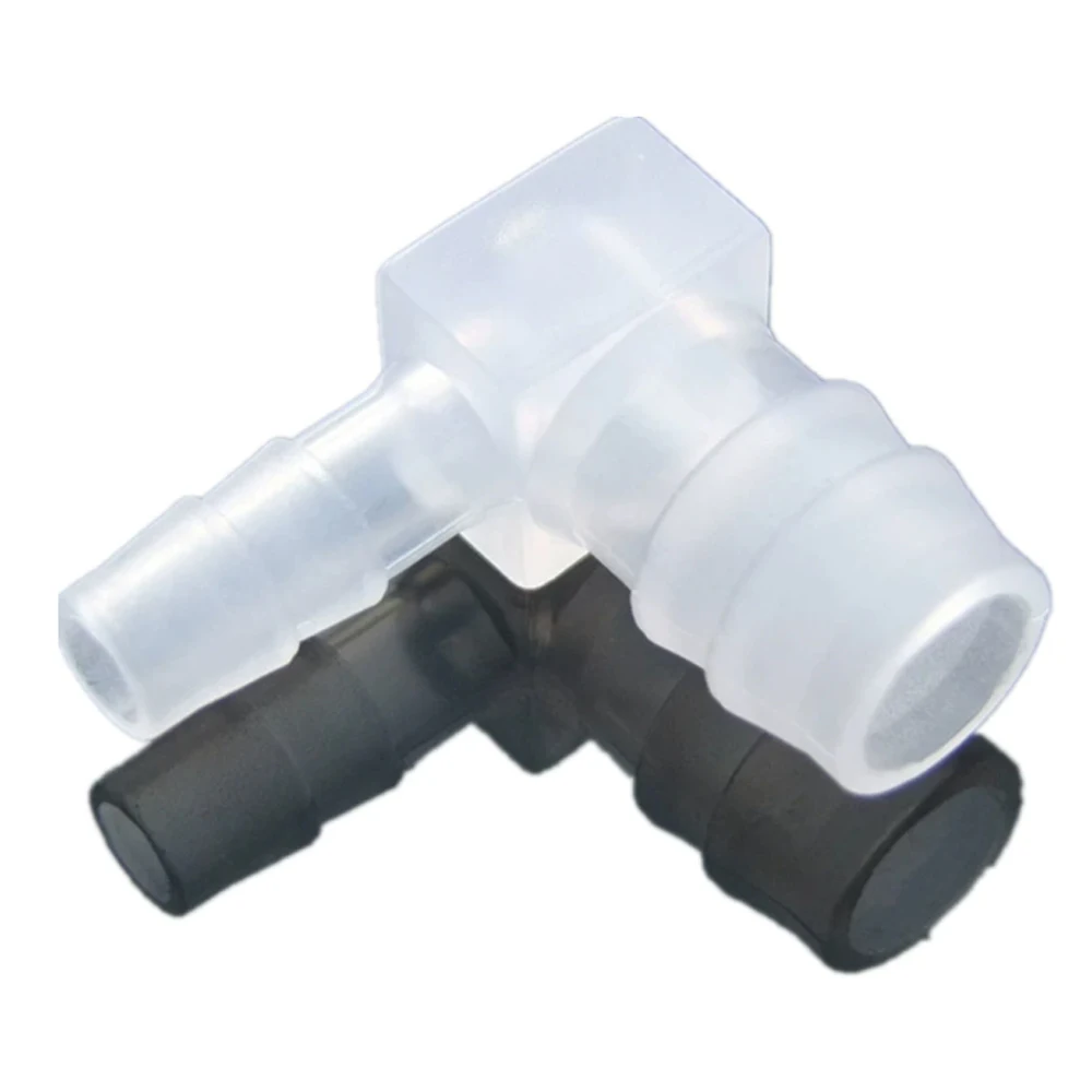 90-Degree Angle L-shaped Hose Connector Joints Variable Elbow OD 2.4-16mm Food Grad Transparent Material Irrigation Accessories