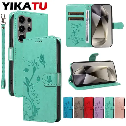 Magnetic Wallet Leather Case For Samsung Galaxy S30 S25 Ultra Edge 5G S24 Plus S23 FE S22 Pro S21 S20 Lite Card Slot Flip Cover