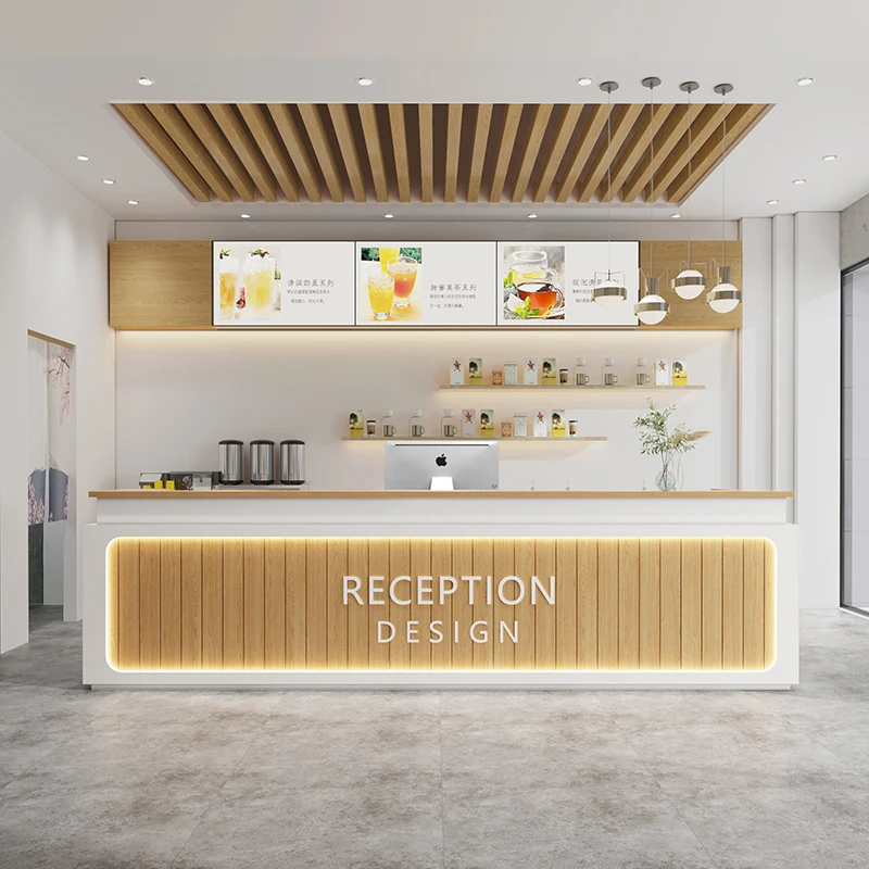 

Store Counter Infodesk Reception Desk Executive Industrial Reception Desk Writing Cosmetics Mostrador De Tienda Modern Furniture