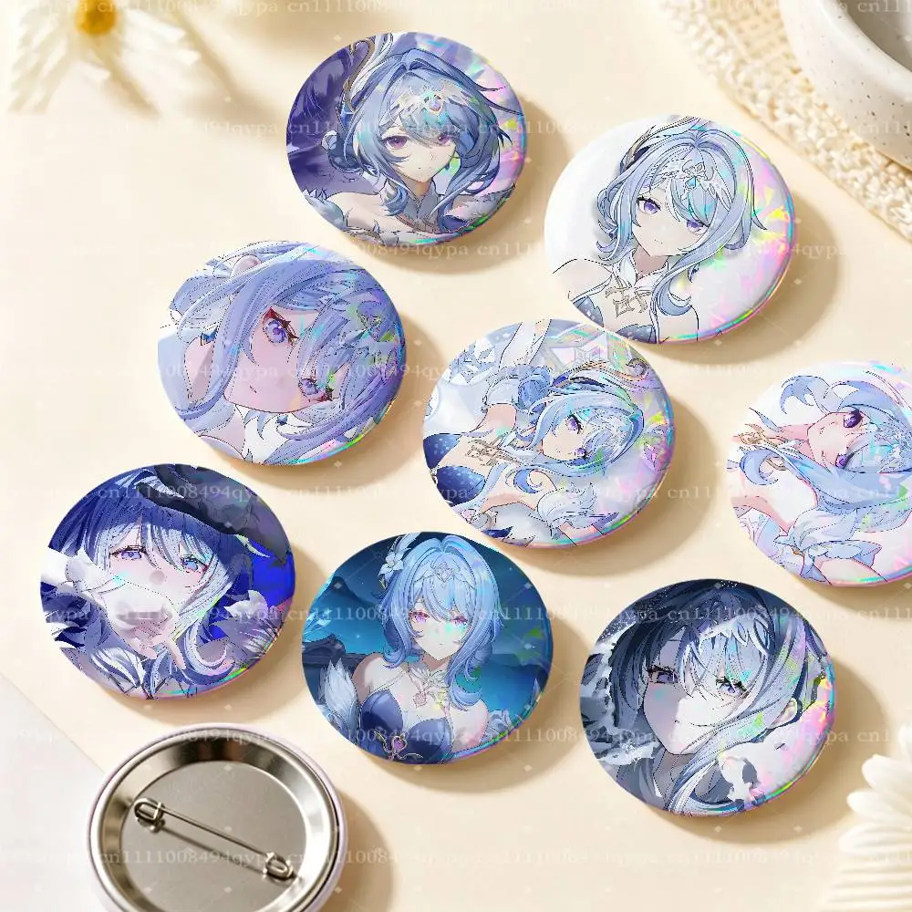 Odette G-Genshin Impact Pin Round Circle Shape Metal Button Pin Badge Pinback Decoration Gifts