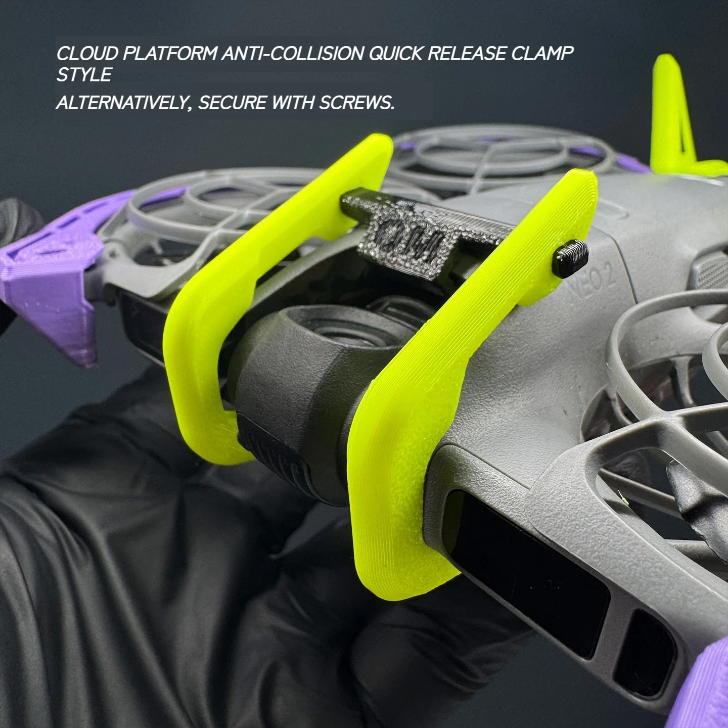 Ochraniacz DJI Neo 2 4 w 1 z miękkiego TPU, antykolizyjny bumper, osłona gimbala, ochrona przed upadkiem, akcesorium do drona. — zdjęcie produktu 3