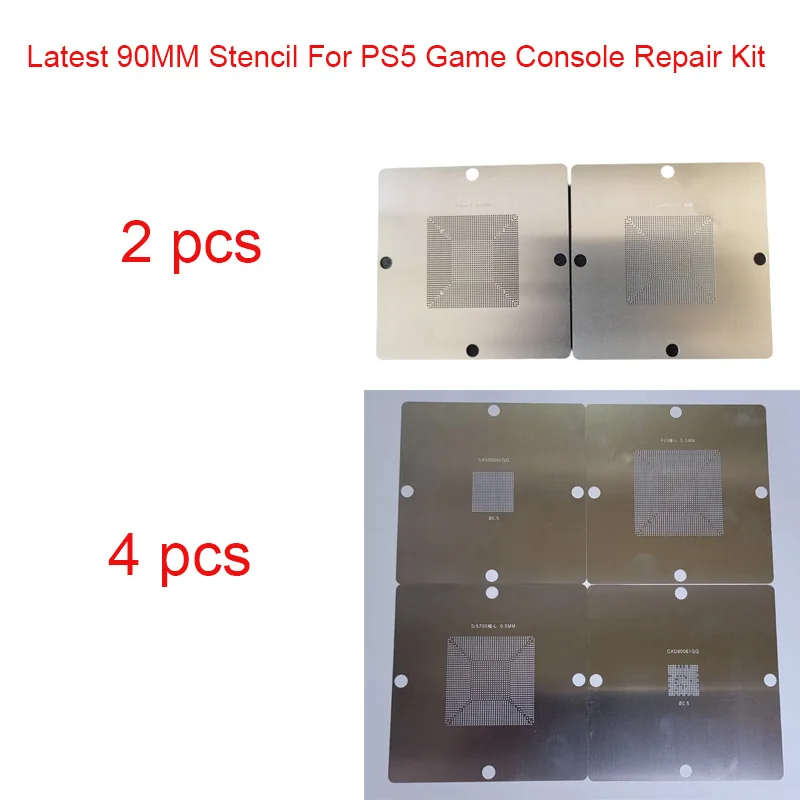 LY 90MM Stencils PS5 Game Console Repair Kit Optional 2pcs 4pcs for BGA Rework Soldering Station Use