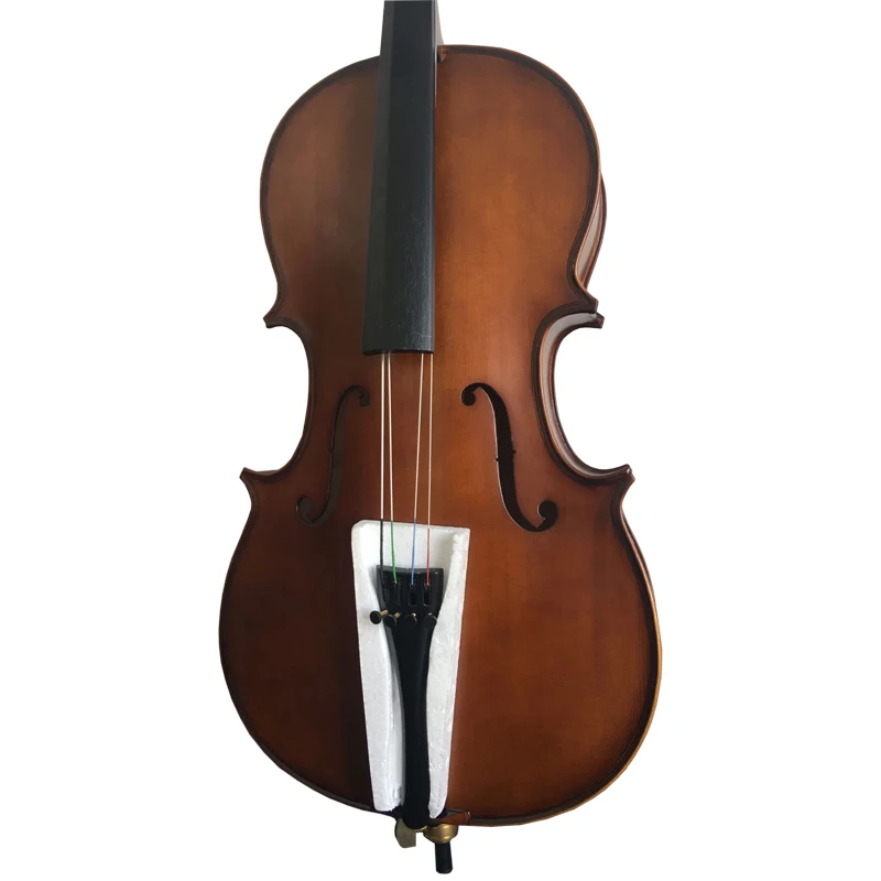 matt finish cello aiersi handmade red brown colour including bag and wooden bow