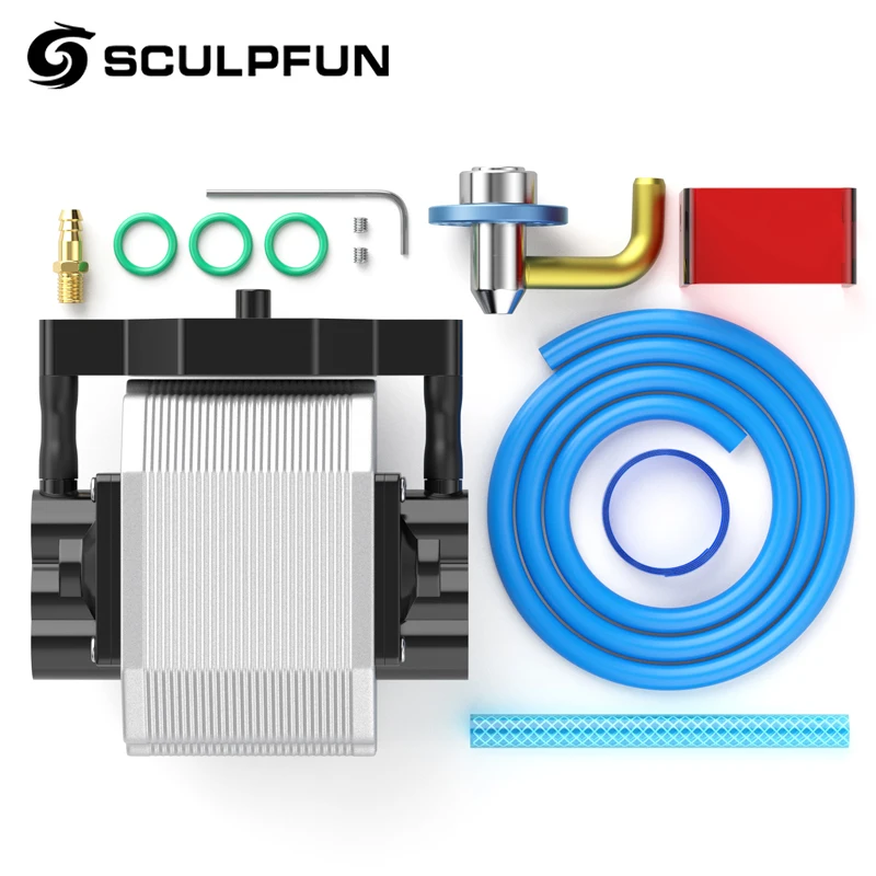 SCULPFUN S9 Air Assist Nozzle Kit 30ML/ Air Pump EU/US Version 220V/100V High Speed Air Assist Full Metal Structure