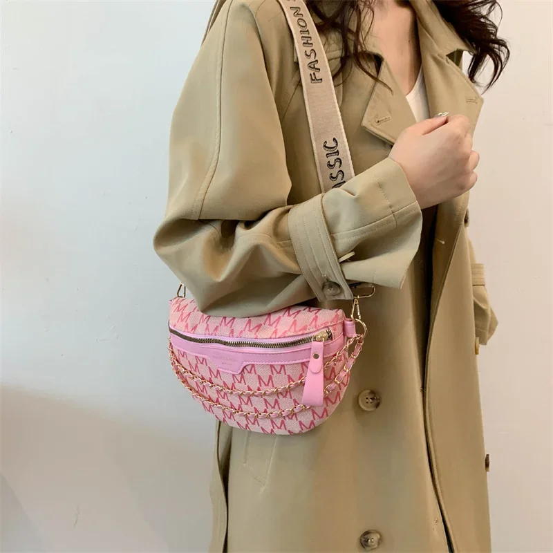 Commuter Fanny Pack Leisure Oxford Waist Bags for Ladies Students Shoulder Crossbody Chest Bags All-match Pouch Bags for Women