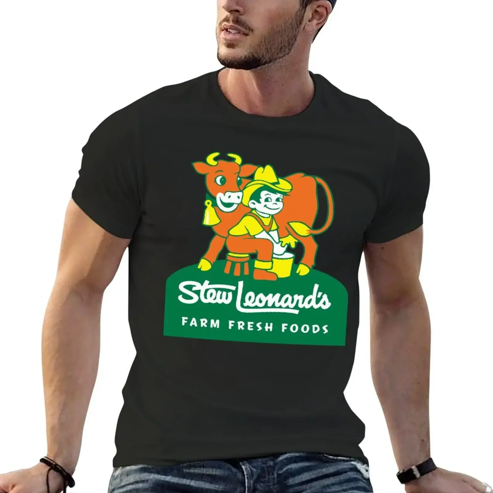 stew leonard&x27;s T-Shirt custom t shirt oversized anime t shirts Short sleeve tee men