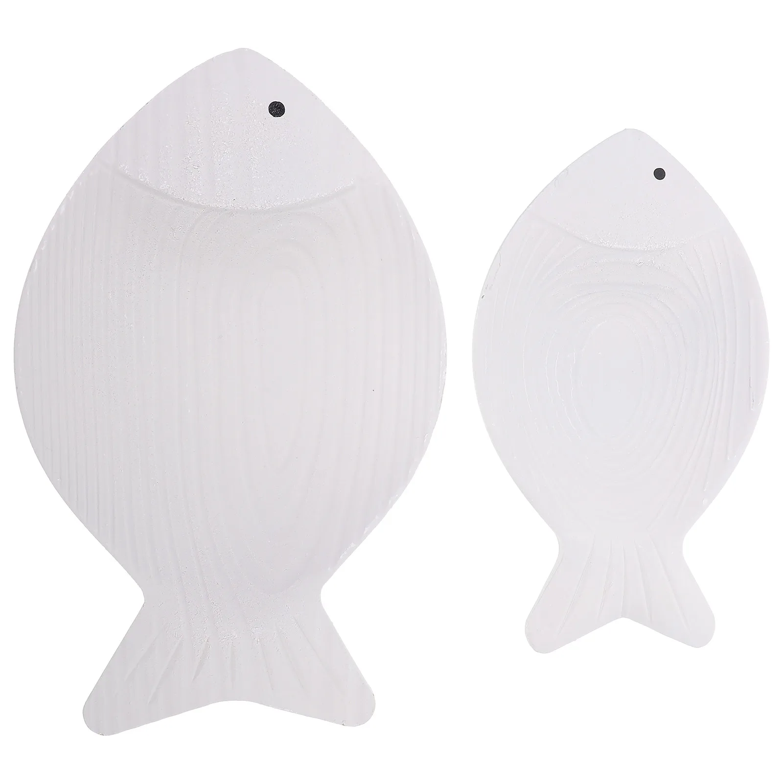 

2pcs Wood Fish Wall Decor Cartoon Atmosphere Addition Kindergarten Bathroom Bedroom Pendant