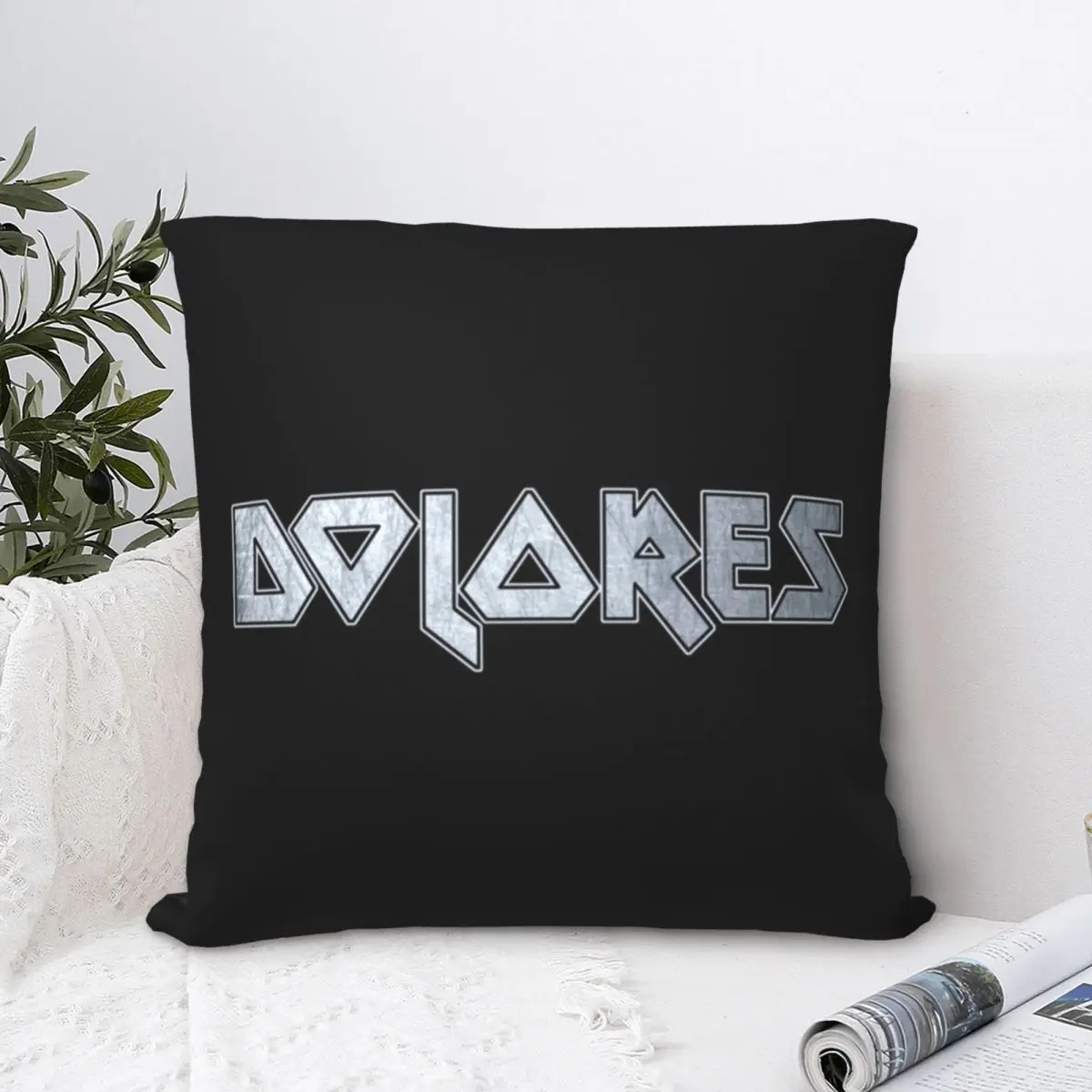 

Heavy Metal Dolores Zipped Hoodie Square Pillowcase Polyester Pillow Cover Velvet Cushion Decor Comfort Throw Pillow for Bedroom