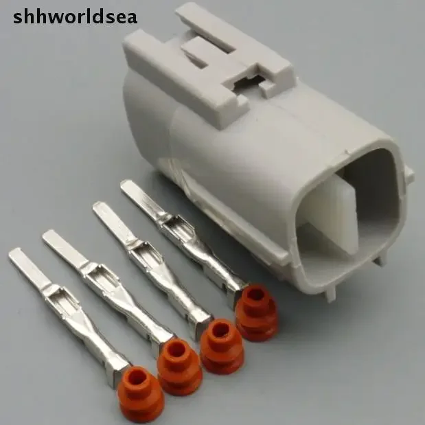 

Shhworldsea 10Set 4 pin car Oxygen sensor connector auto waterproof electrical socket Oxygen sensor plug for suzuki 6188-0558