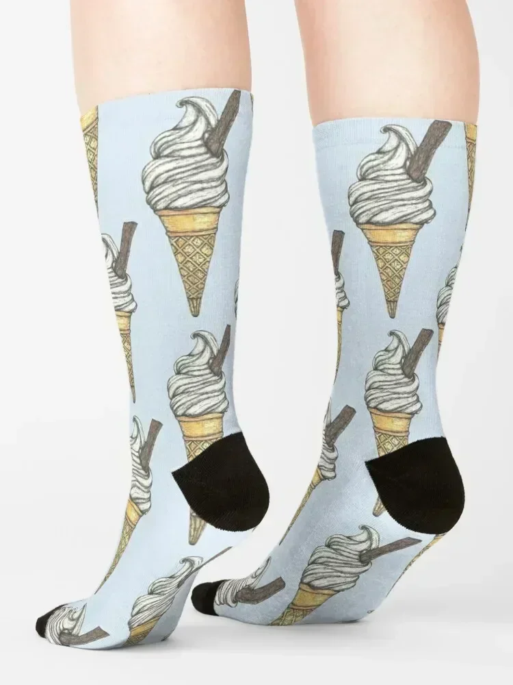 99 Flake Ice Cream Socks Stockings compression christmass gift Christmas anti slip football Men's Socks Women's
