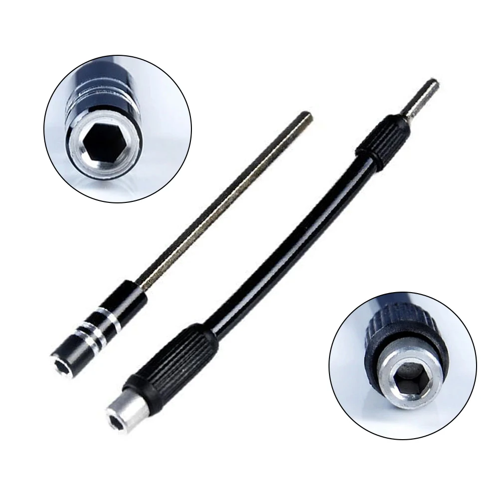 Imagem -06 - Barra de Extensão Estendida Flexível Bendable Suporte de Bit de Chave de Fenda Eixo Magnético mm Hex Drive Drill Bit Extension Rod