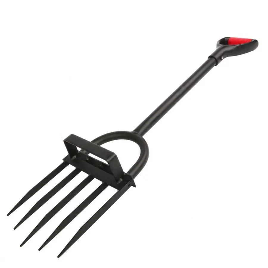 

Heavy Duty Pitch Fork for Gardening Long Handled Digging Fork Garden Claw Weeder