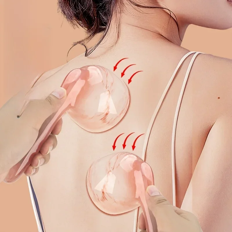 Resin Gua Sha Massage Tool Scraping Lymphatic Drainage Massager Manual Full Body Relief for Neck Legs Belly & Back