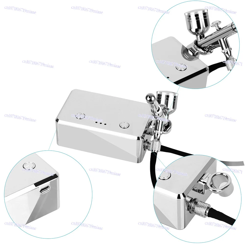 Mini high pressure large flow model coloring painting spraying handheld air pump spray gun set portable