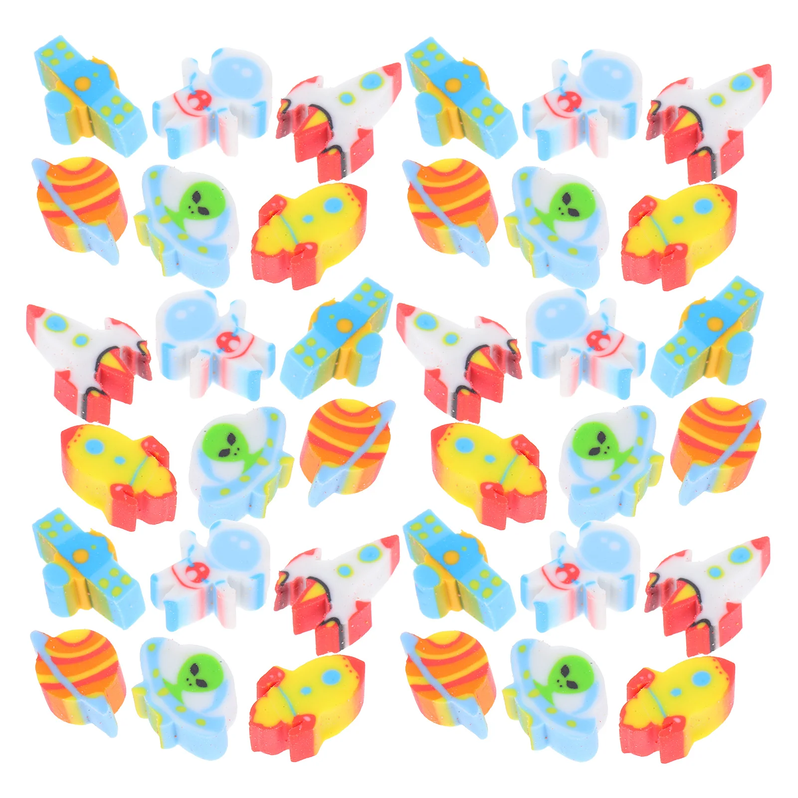 

300pcs Space Erasers For Mini Astronaut Themed Classroom Prizes Bulk Novelty Erasers Solar System Pencil Art Drawing