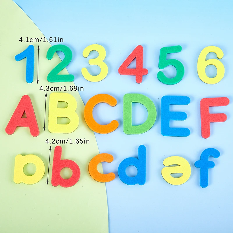 26/27 Stuks Magnetische Alfabet Letters Eva Foam Koelkast Stickers Peuters Kinderen Leren Spelling Tellen Educatief Speelgoed Cadeau