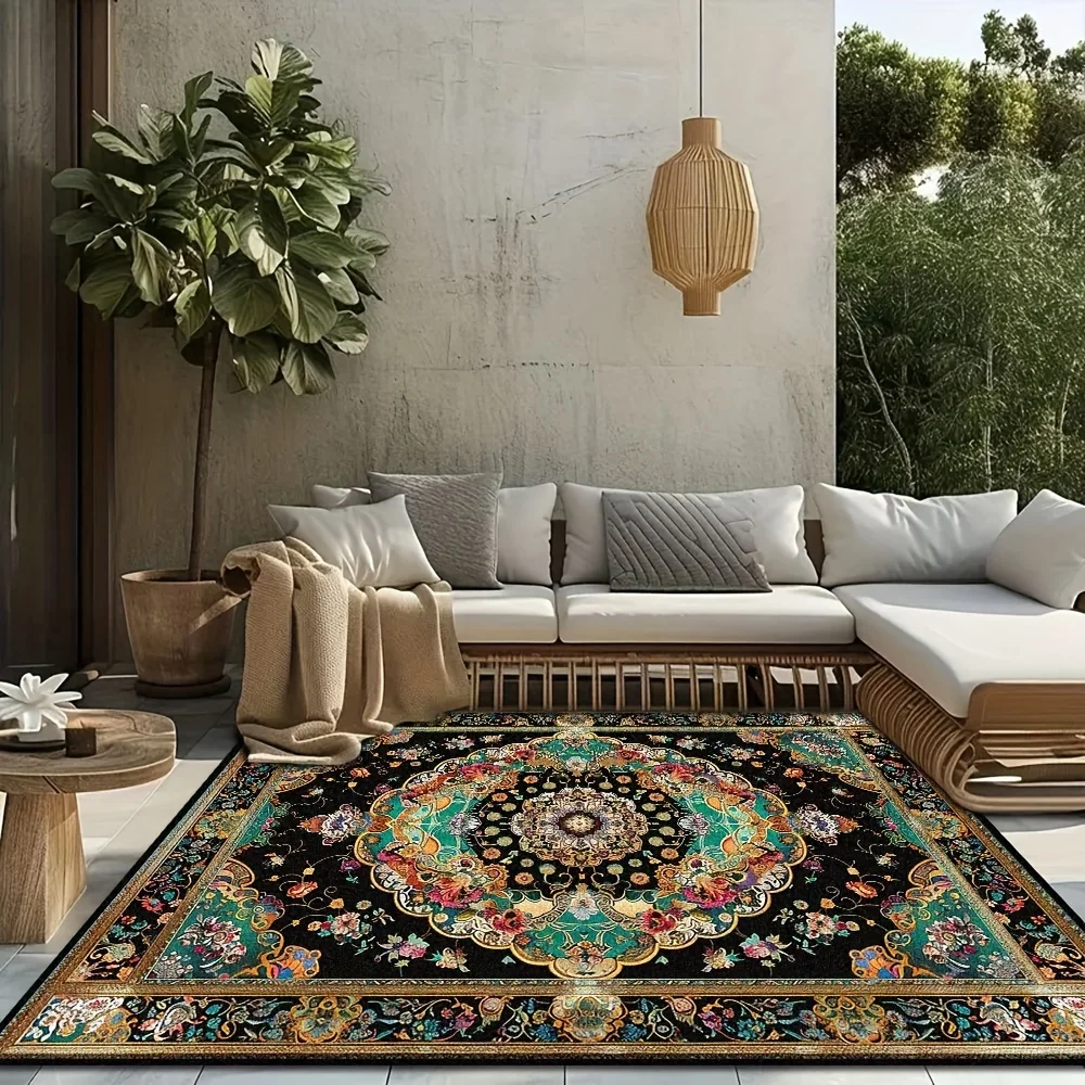 Imitation Cashmere+Washed Back Imitation Cashmere with Weight of 1200g per Square Meter + Thickness 8.6mm 1pc, Vintage Bohemian