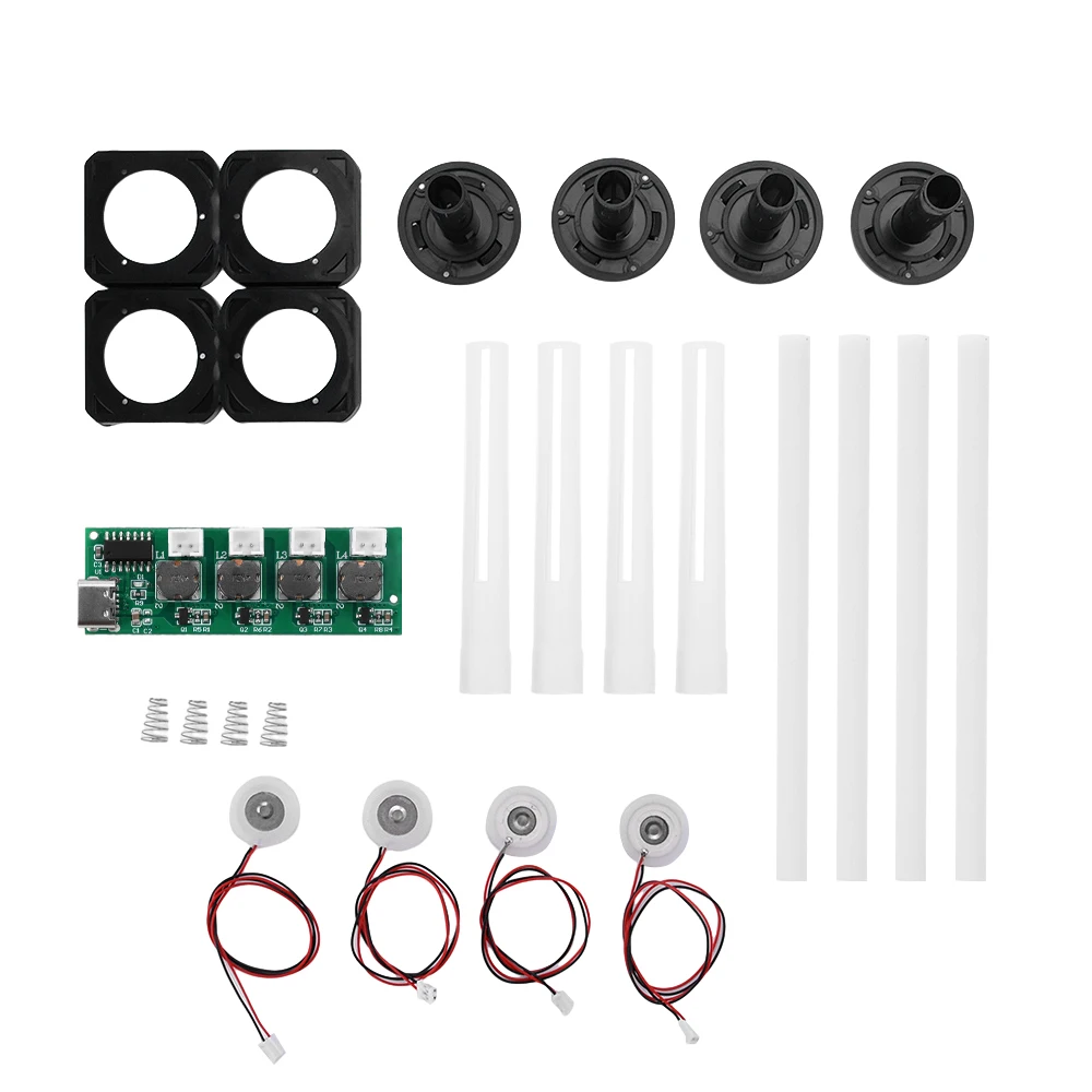 5V Type-C Mini Humidifier DIY Kits Mist Maker and Driver Circuit Board 4 Fogger Atomization Film Atomizer Sheet Oscillating