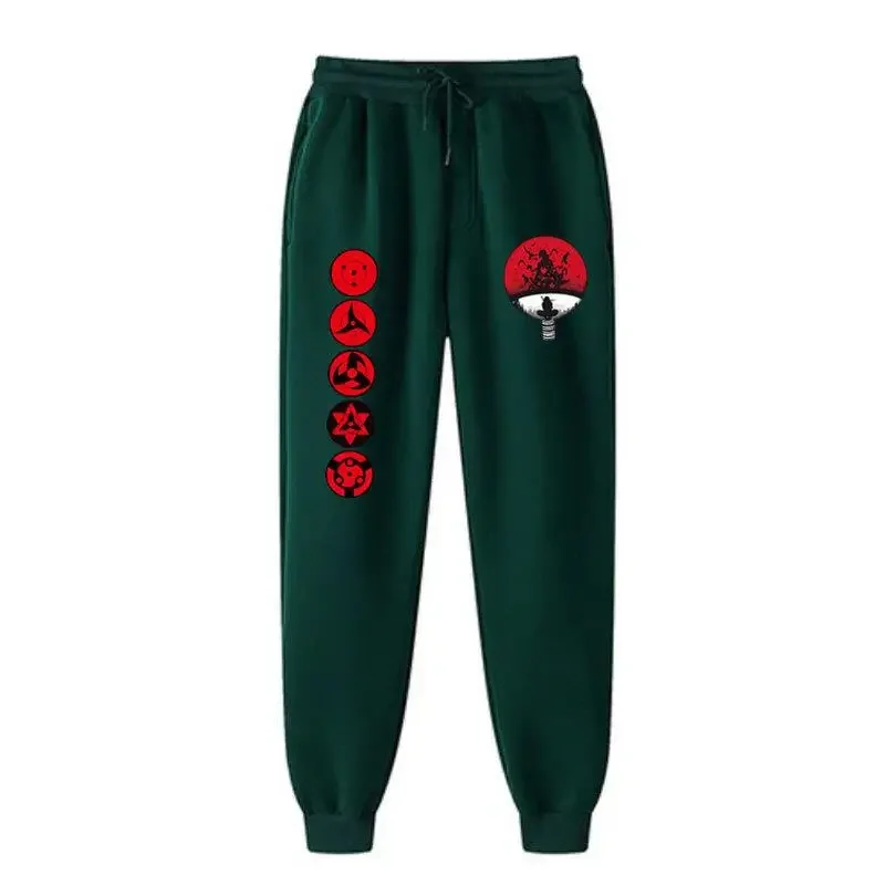 Naruto Men's Women's Sweatpants Akatsuki Hip Hop Pants Outdoor Running Trousers Streetwear Anime Print Casual Student Pants Gift