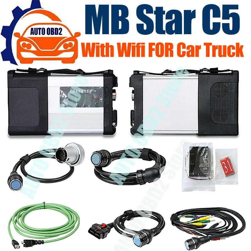 MB Star C5 SD Connect WIFI with laptop evg7 Toughbook PC mb star c5 wifi newest software 2023.12 SSD for sd c5 diagnostic tool