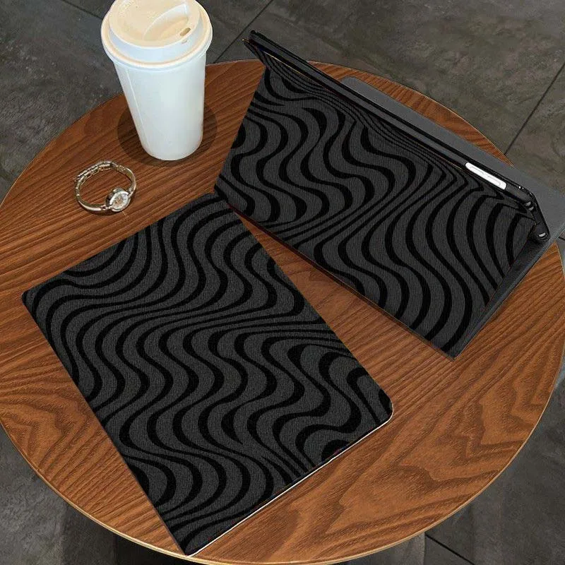 

Trendy Carbon Fiber Pattern For iPad Pro Air Mini 2 3 4 5 6 7 7th 8th 9th 10th 11th 10.2 9.7 10.5 10.9 11 13 Inch Tablet Case