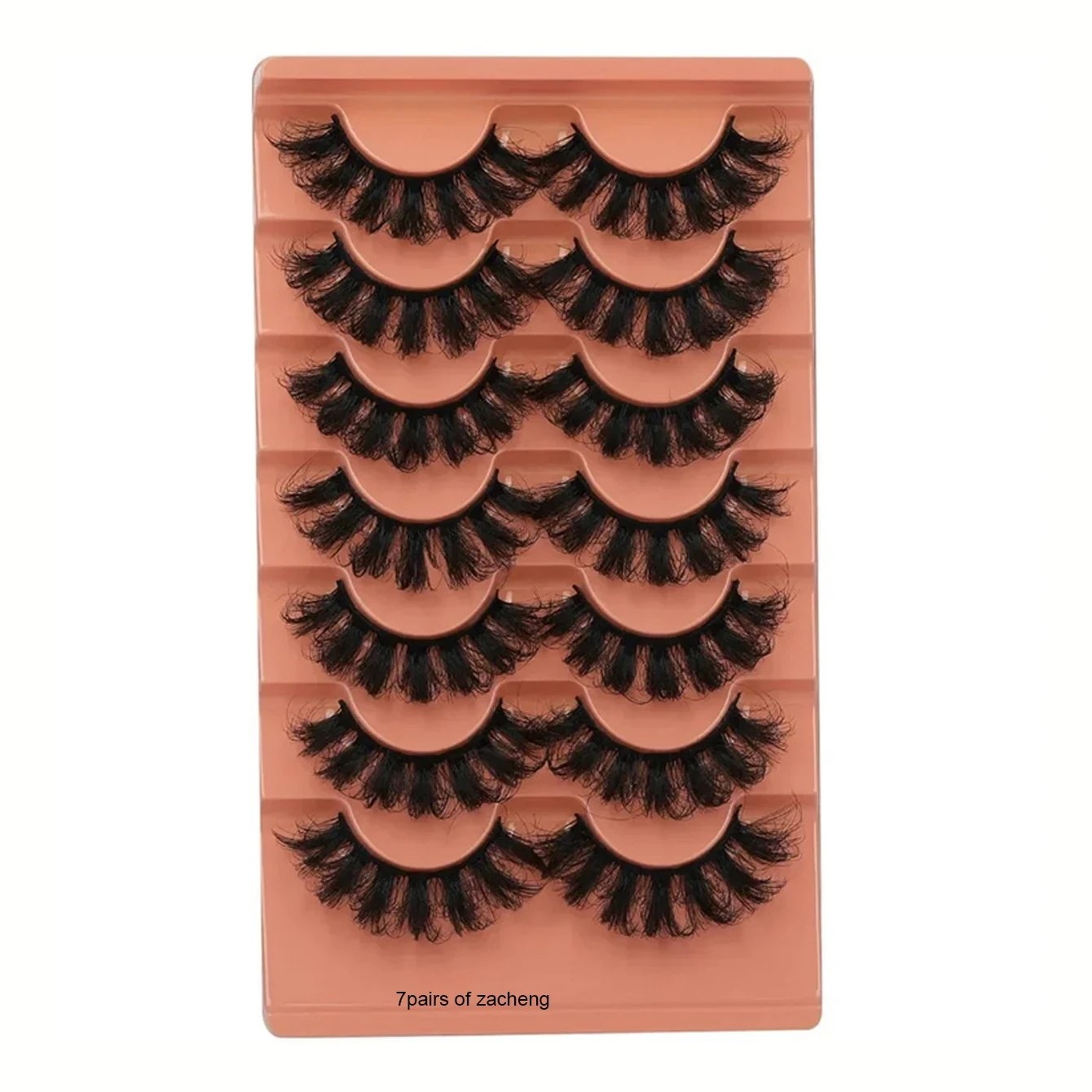 Ciglia finte piene soffici ricci 8D da 17 mm -7 paia, aggiungendo colore ai tuoi occhi e evidenziando il lato più bello