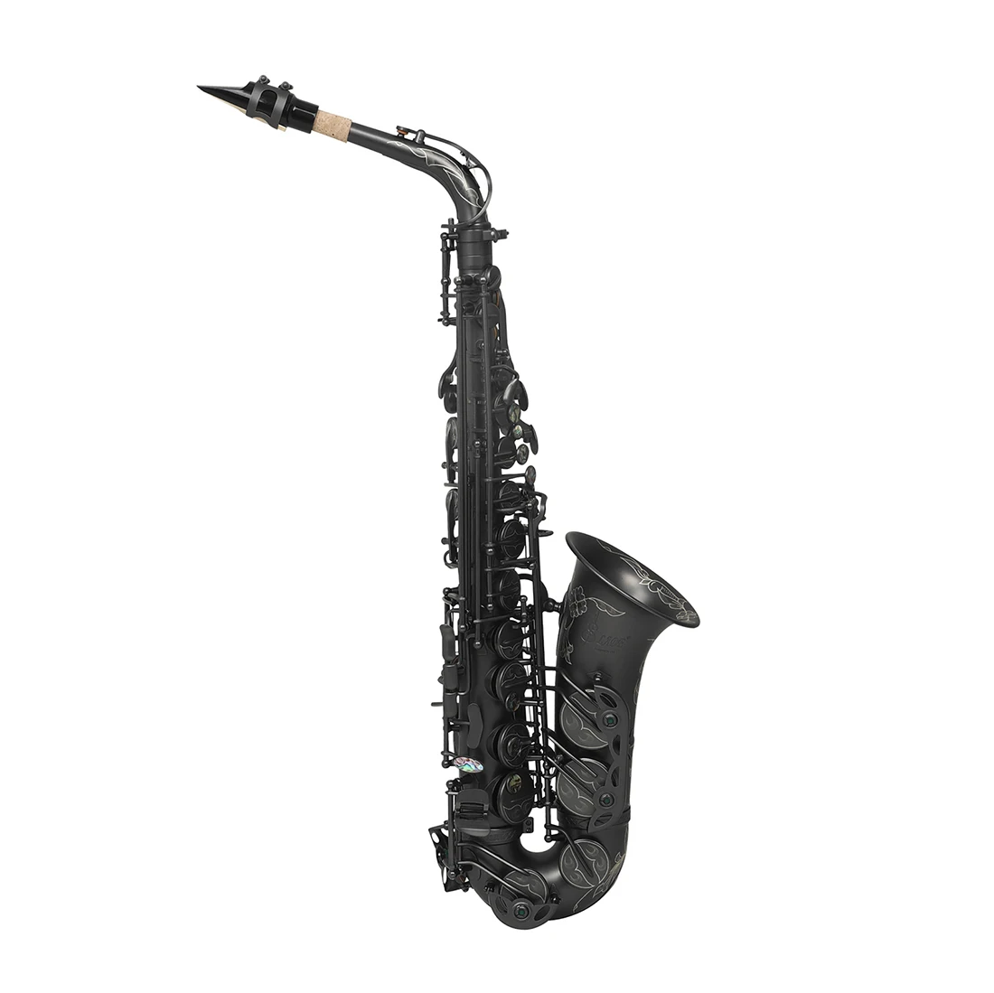 

Wholesale SLADE Plated Black Nickel Alto Saxophone Set With High-quality Saxophone Accessories