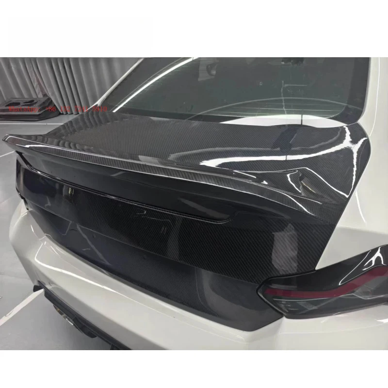 Hongsheng High-End G87 M2 V-type High-quality Automotive Dry Carbon Fiber Duckbill Rear Trunk Lid.