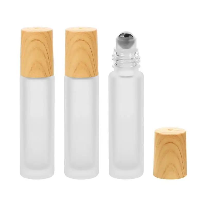 

3pcs Portable Leak Proof Glass Refillable Roller Bottles for Oils Essential Oil Bottles Perfume Bottles