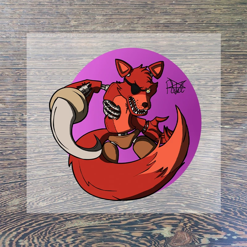 FNAF Iron on Patches for Clothing Five Nights At Freddy DIY Hoodie Hat T-shirt Heat Transfer Patch Clothes Custom Vinyl Sticker