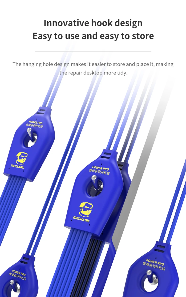 

Mechanic Android Phone Test Cable Hanging hole design DC Power Supply For Samsung Huawei Oppo VIVO Motherboard Repair Boot Line