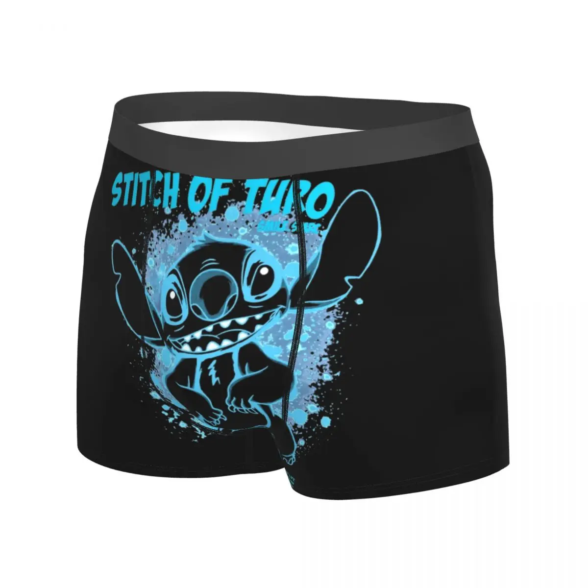 Stitch Of Turo Keep Your Singleship And Smile Boxershorts Pouch Underwear High Quality Shorts Briefs Man Underpants Large Size