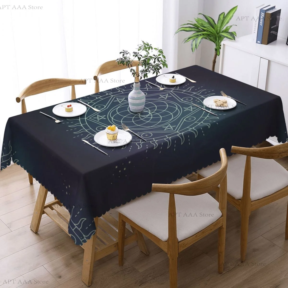 Alchemy Background Anti-stain Tablecloth rectangular Party Classic Waterproof