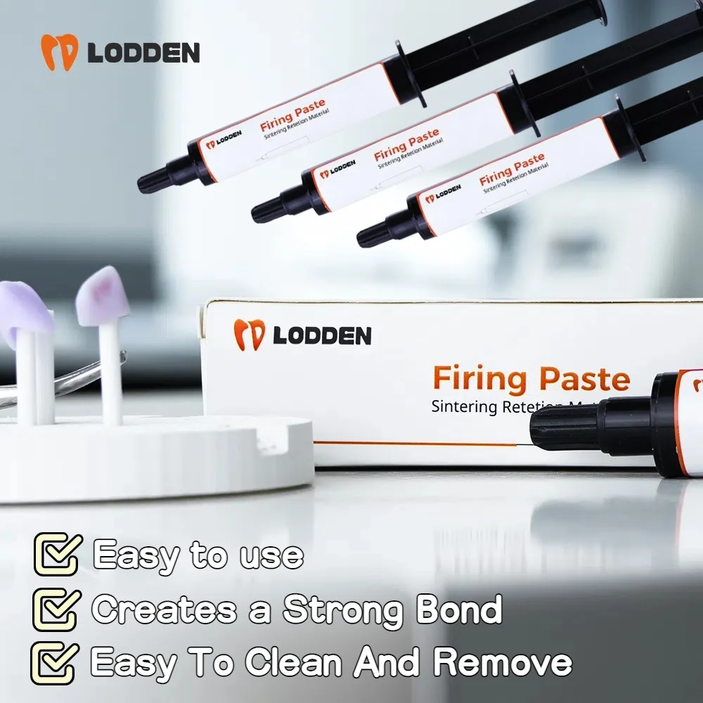 

3pcs Lodden Firing Paste Sintering Furnace Dental Lab Material For Veneer Crown And Bridge Sintering Furnace Sintering Paste
