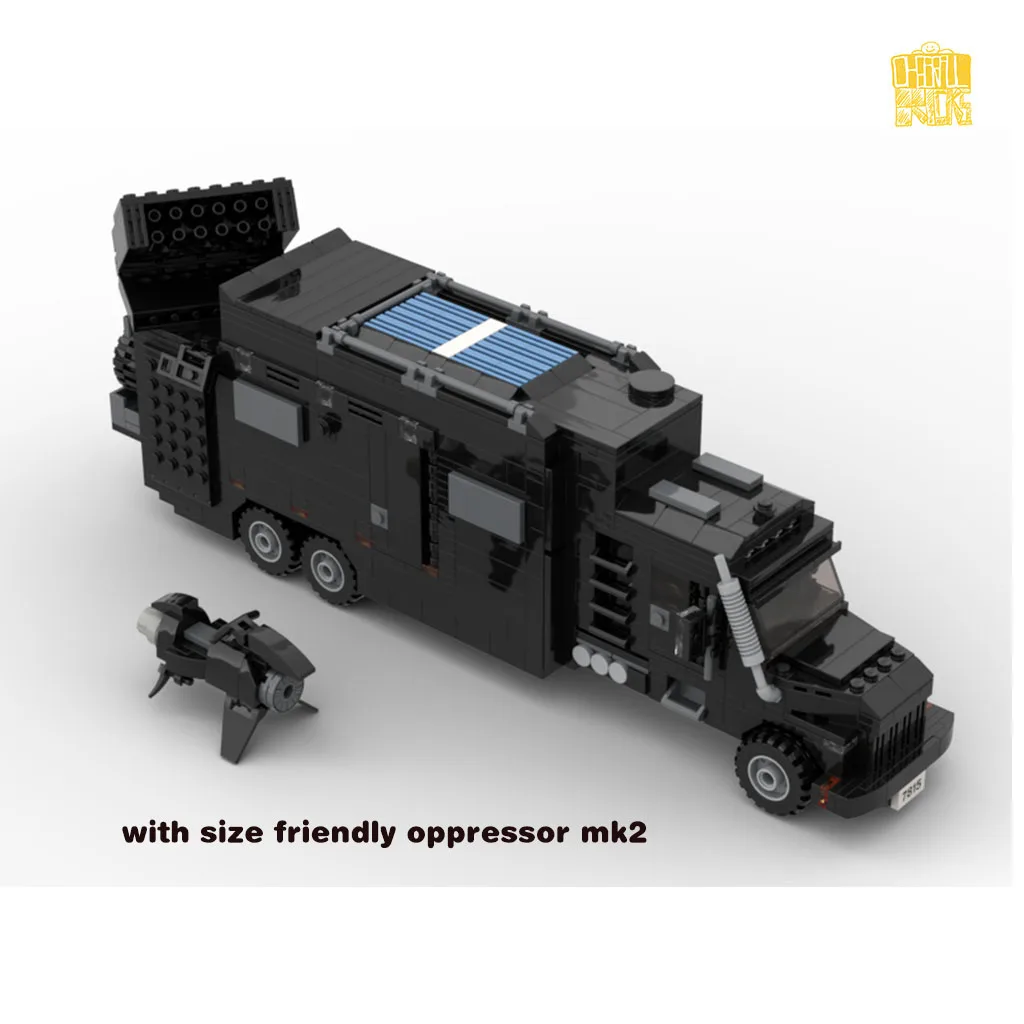 MOC-100372 GTA-V -Terror TRUCK Model With PDF Drawings Building Blocks Bricks Kids DIY Toys Birthday Christmas Gifts