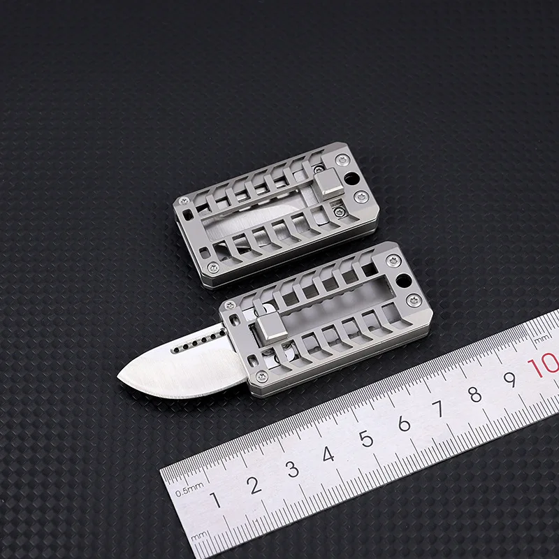 Imagem -06 - Slap-clap Push Card Knife d2 Aço Alta Dureza Afiada Deslizante Faca Mecânica Ferramenta de Descompressão Chaveiro Portátil Moeda Novo