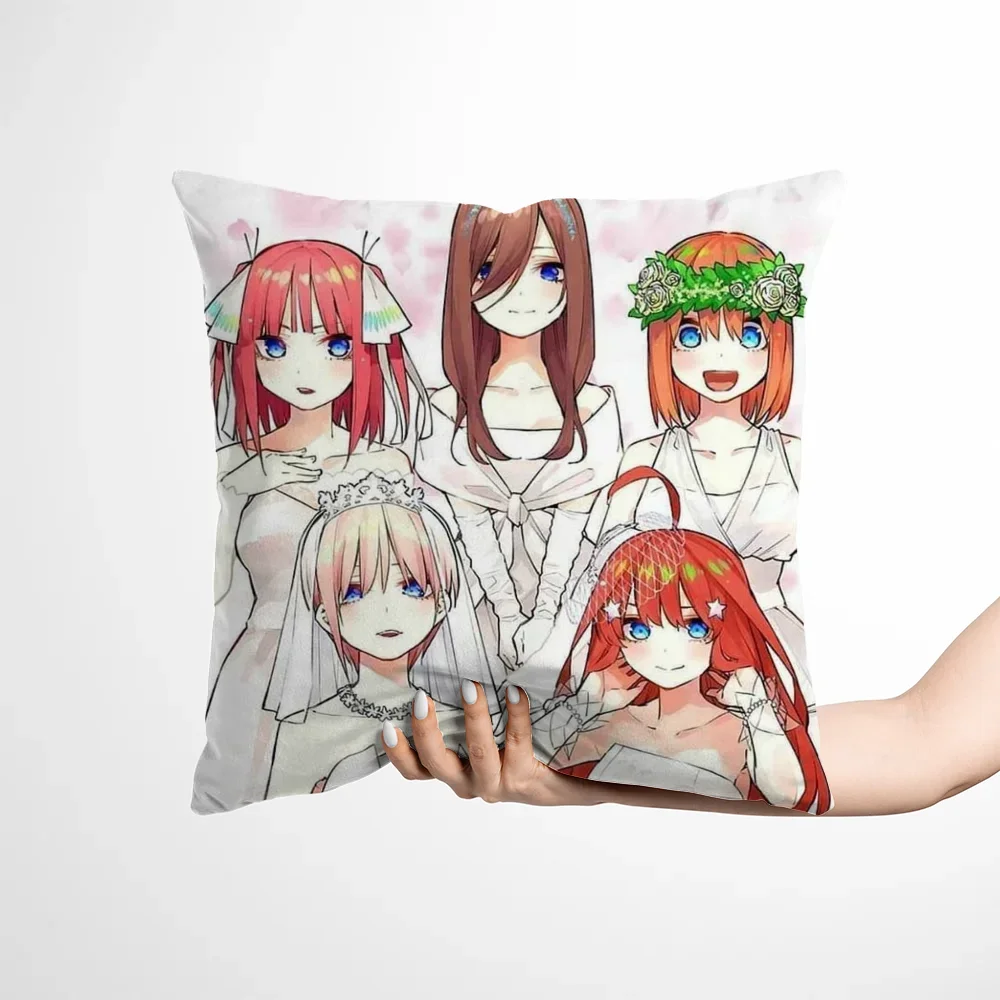 The Quintessential Quintuplets Cute Pillows for Decoration Kawaii Cushion Cover 50x50 Room Cushions Body Pillow Cover 45x45 Hugs