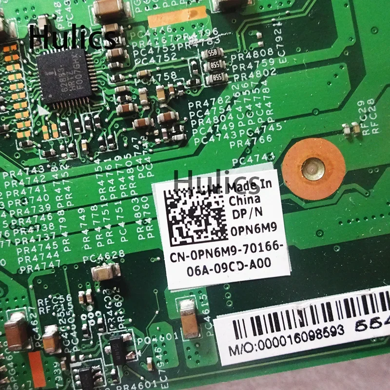 Hulics Used CN-0PN6M9 0PN6M9 PN6M9 FOR DELL Vostro 3500 V3500 Laptop Motherboard HM57 Mainboard Main Board