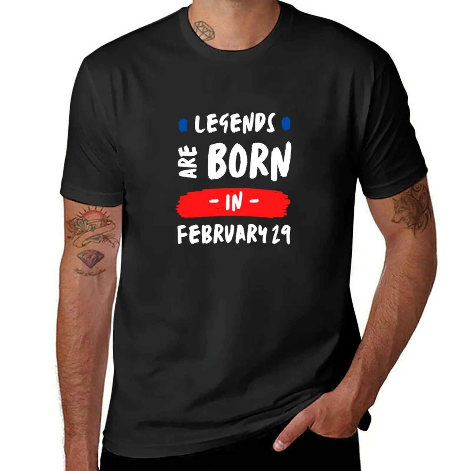 Legends Are Born In February 29 T-Shirt Aesthetic clothing cute clothes mens champion t shirts