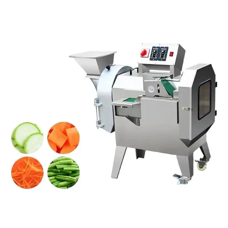 Automatic Root Vegetable , Commercial French Fry Cutter Slicer Dicer for Potato Carrot Processing