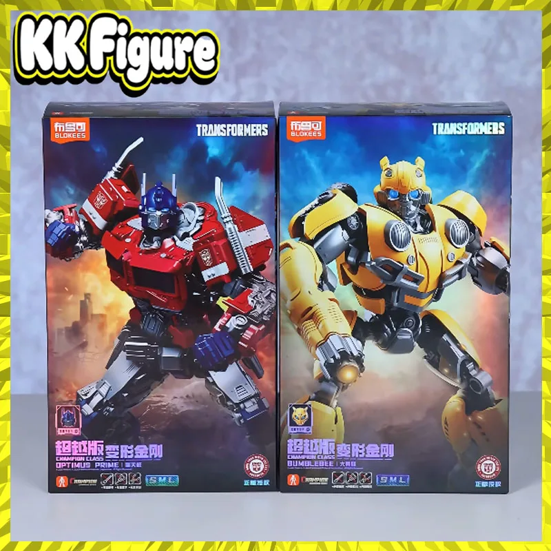 Auf Lager Blokees Transformers Bumblebee Optimus Prime Champion Class Movie 6 Actionfigur Bausatz Modell Sammlerstücke Spielzeug