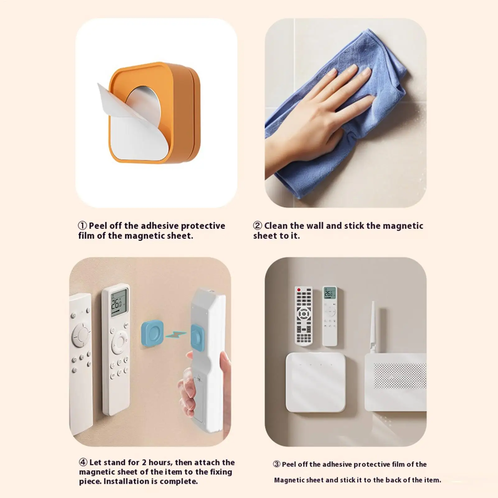 حامل مغناطيسي عن بعد رف سيليكون لا الحفر المغناطيس التحكم عن بعد تخزين حامل لمفاتيح شواحن مكيف الهواء مروحة التلفزيون