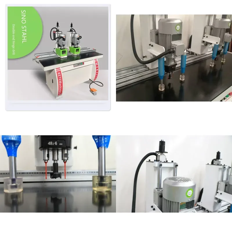 for SINO STAHL High Precision Electric Woodworking Drilling Machine for Door Cabinet Hinges 220V 380V 410V 1 Year Warranty