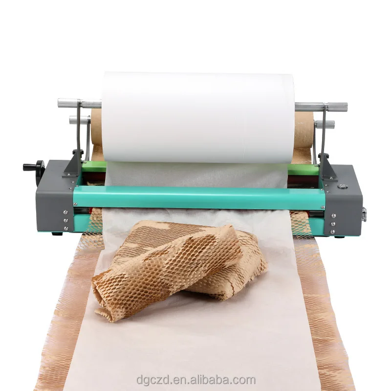

Semi-Automatic Electric Honeycomb Paper Dispenser Machine Eco-Friendly 100% Recyclable Fully Packaging Cushion Kraft Wrapping