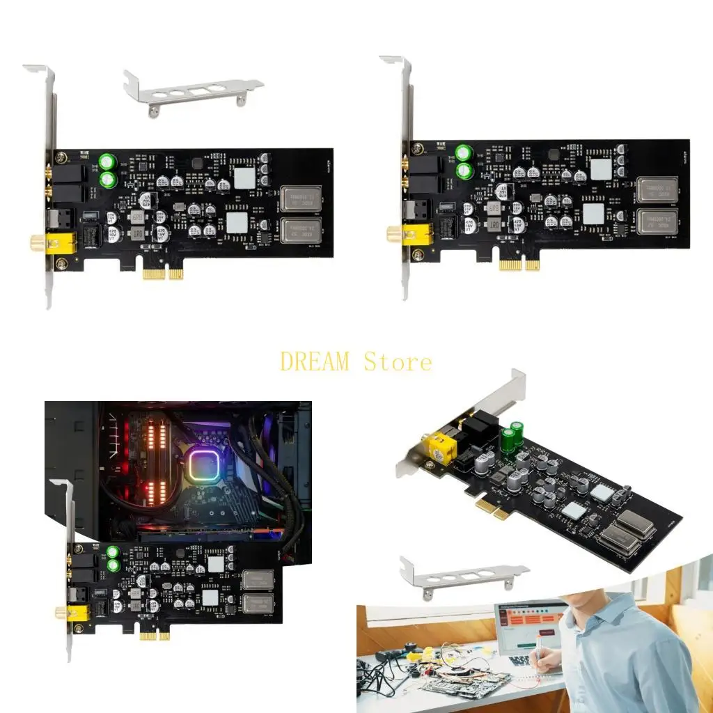 

Компьютерная звуковая карта PCIe с разъемами на передней панели поддерживает SPDIF PCM 1000 Мбит/с, лучшая распродажа